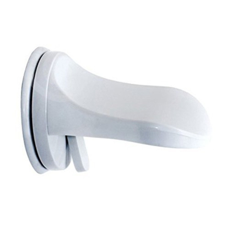 Articole Pentru Baie - Suport de Picior pentru Baie, Flippy, cu Ventuză, din PP și PVC, Antiderapant, pentru Ras și Îngrijire Personală, 11.5 x 15 cm, Alb