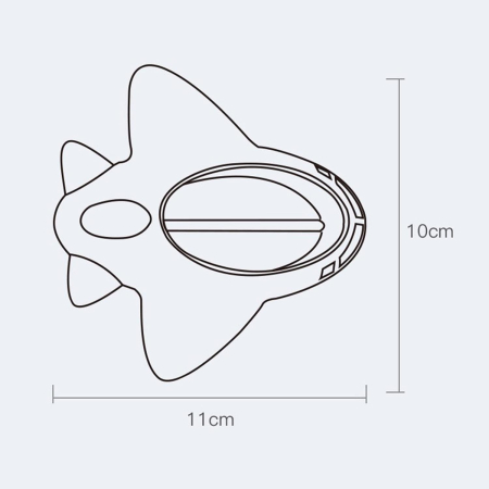 Termometru pentru Baie, Flippy, Plutitor, Rezistent la apa, Multifunctional, Model Avion, 11x10x4 cm, Rosu [4]