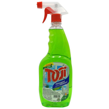 Solutie Curatat Geamuri - Toji Detergent Geam Pompita 1 L