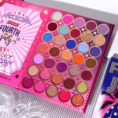 Trusa de Machiaj Profesionala Kevin&Coco Cool Girl Book, 82 Culori, Paleta All-in-One pentru Ochi si Fata, Farduri Mate, Sidefate si Glitter, Blush si Iluminatoare, Pigmentare Intensa, 16 x 21.5 x 2.5 [6]