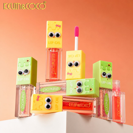 Ulei de Buze, Kevin&Coco, Lip Oil, Hidratant si Lucios, Efect Natural, Textura Usoara, Non-Lipicios, 27.1 g, 8.2 x 2 x 2 cm, Roz [4]