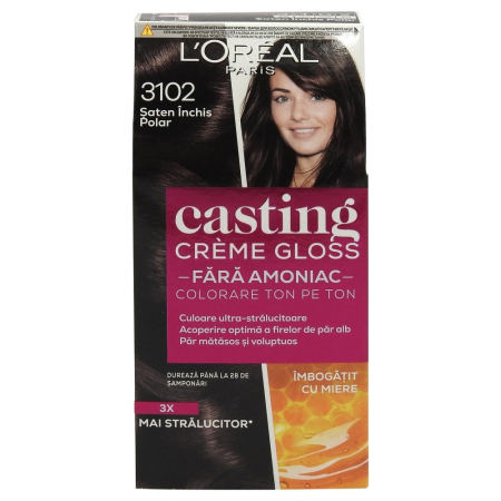 Vopsea De Par - Vopsea pentru Par, Casting Creme Gloss, 310 Saten Inchis Polar