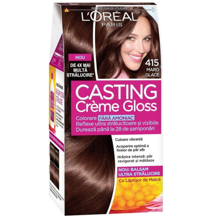 Vopsea De Par - Vopsea pentru Par, Casting Creme Gloss, 415 Maro Glace