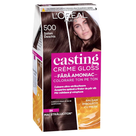 Vopsea De Par - Vopsea pentru Par, Casting Creme Gloss, 500 Saten Deschis