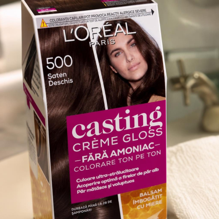 Vopsea pentru Par, Casting Creme Gloss, 500 Saten Deschis [2]