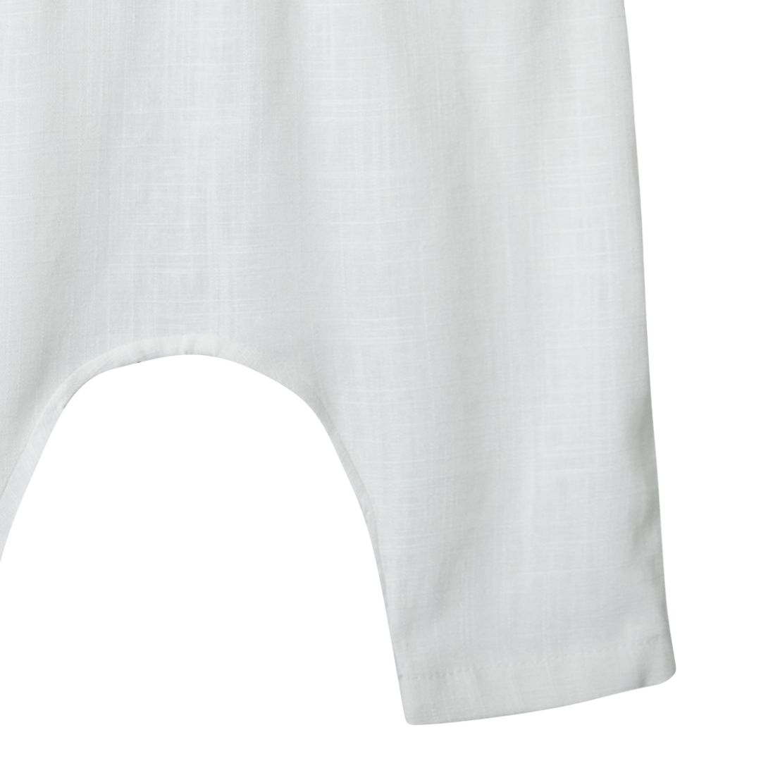 Pantaloni Premium din In Pur pentru Nou-Nascut niDom – Material European Certificat, Ultra-Respirabili si Hipoalergenici (Fabricat in Romania) [4]