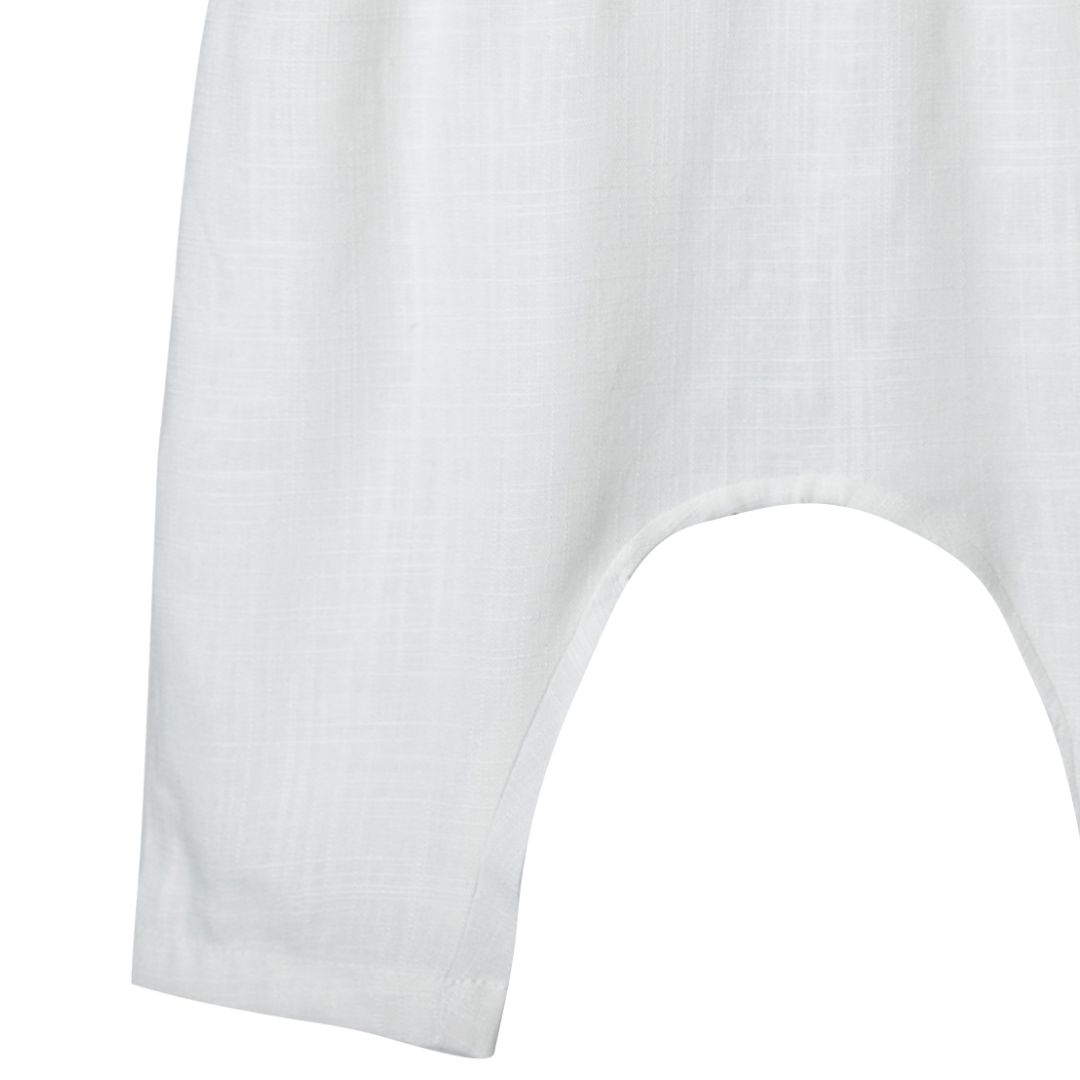 Pantaloni Premium din In Pur pentru Nou-Nascut niDom – Material European Certificat, Ultra-Respirabili si Hipoalergenici (Fabricat in Romania) [3]