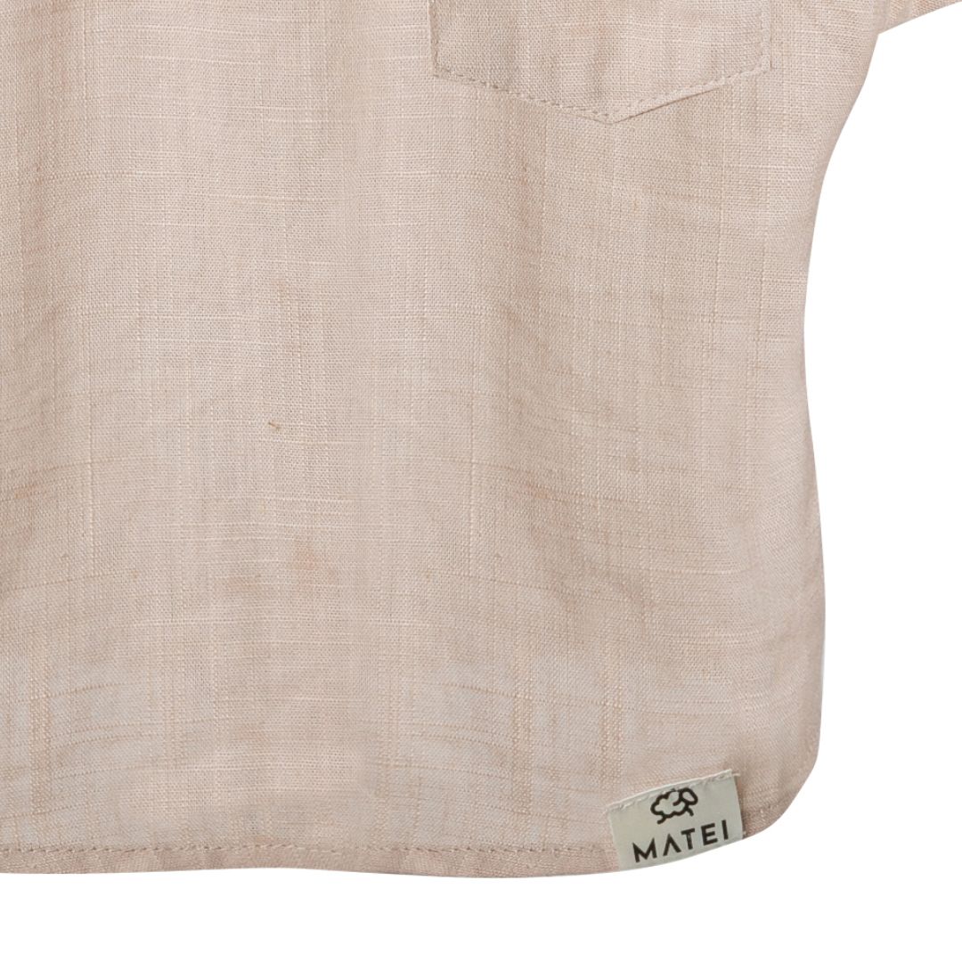 Tricou Premium din In Pur pentru Copii niDom – Material European Certificat, Ultra-Respirabil, Termoreglator si Rezistent (Fabricat in Romania) [5]