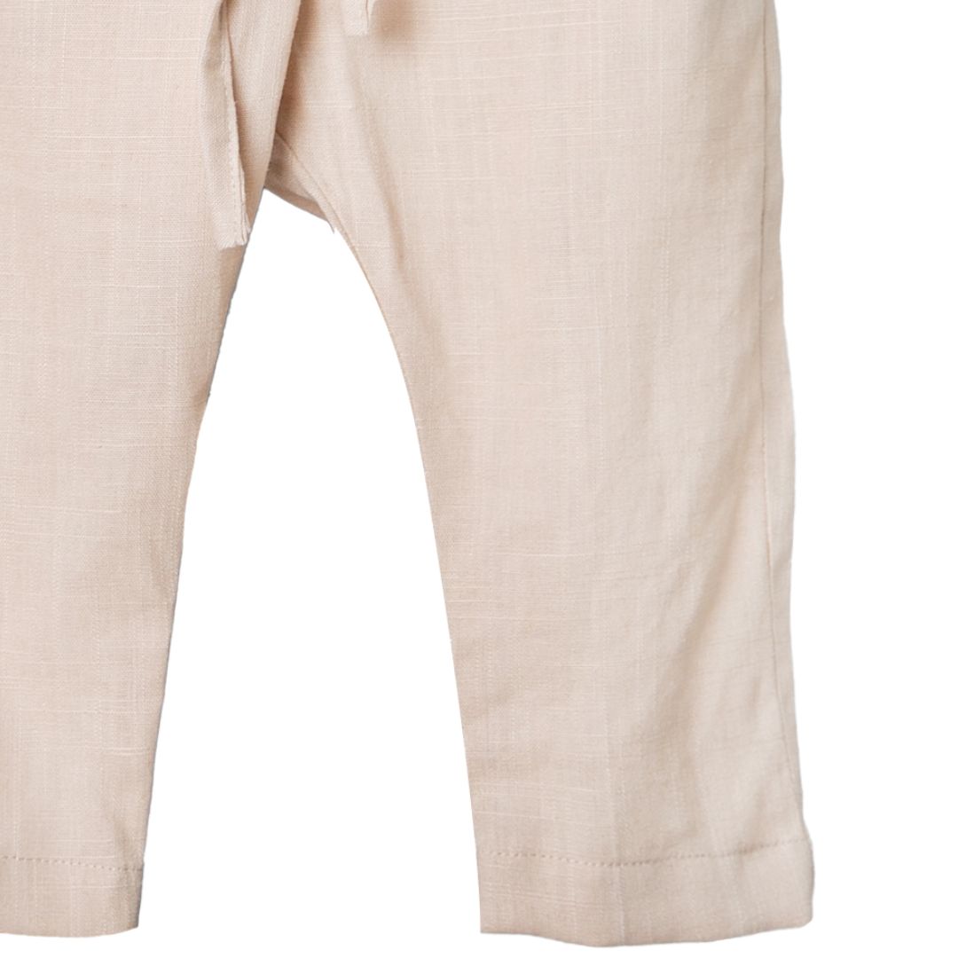 Pantaloni Unisex din In Pur pentru Copii niDom – Material European Certificat, Ultra-Respirabili, Termoreglatori si Rezistenti (Fabricat in Romania) [4]
