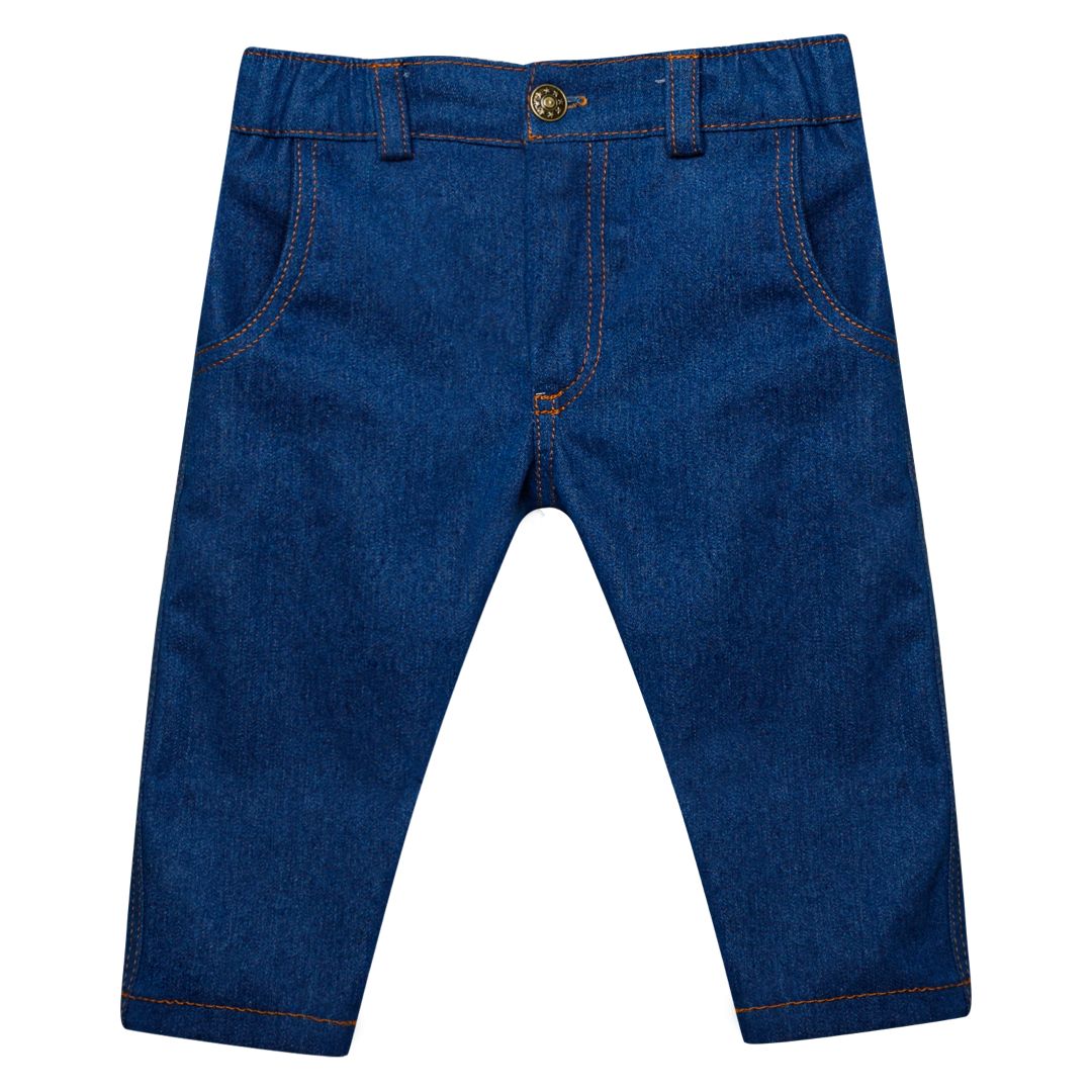 Pantaloni din Denim Clasic Premium pentru Copii niDom – Blugi Unisex Confortabili de Zi cu Zi, Material European Certificat si Ultra-Resistent (Fabricat in Romania) [2]