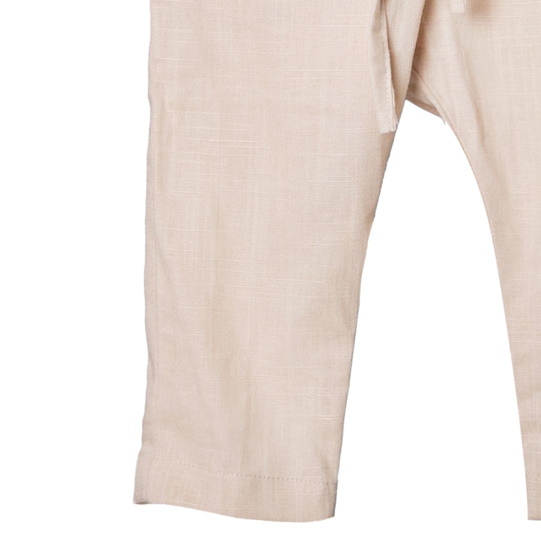 Pantaloni Unisex din In Pur pentru Copii niDom – Material European Certificat, Ultra-Respirabili, Termoreglatori si Rezistenti (Fabricat in Romania) [5]
