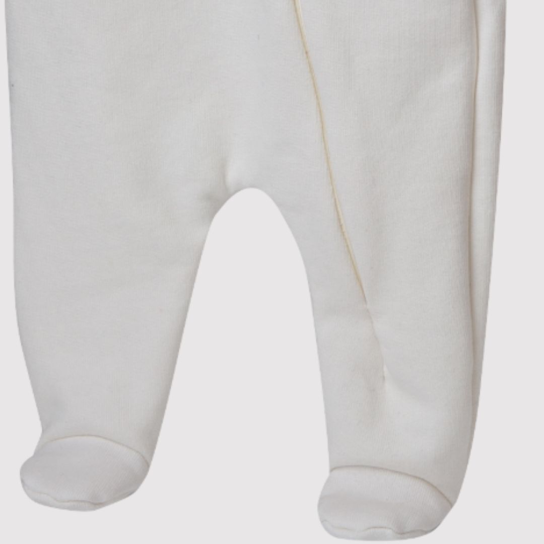 Salopeta cu Botosei pentru Nou-Nascut niDom – 100% Bumbac Organic European Uni, Inchidere cu Fermoar si Protectie la Barbie (Fabricat in Romania) [4]