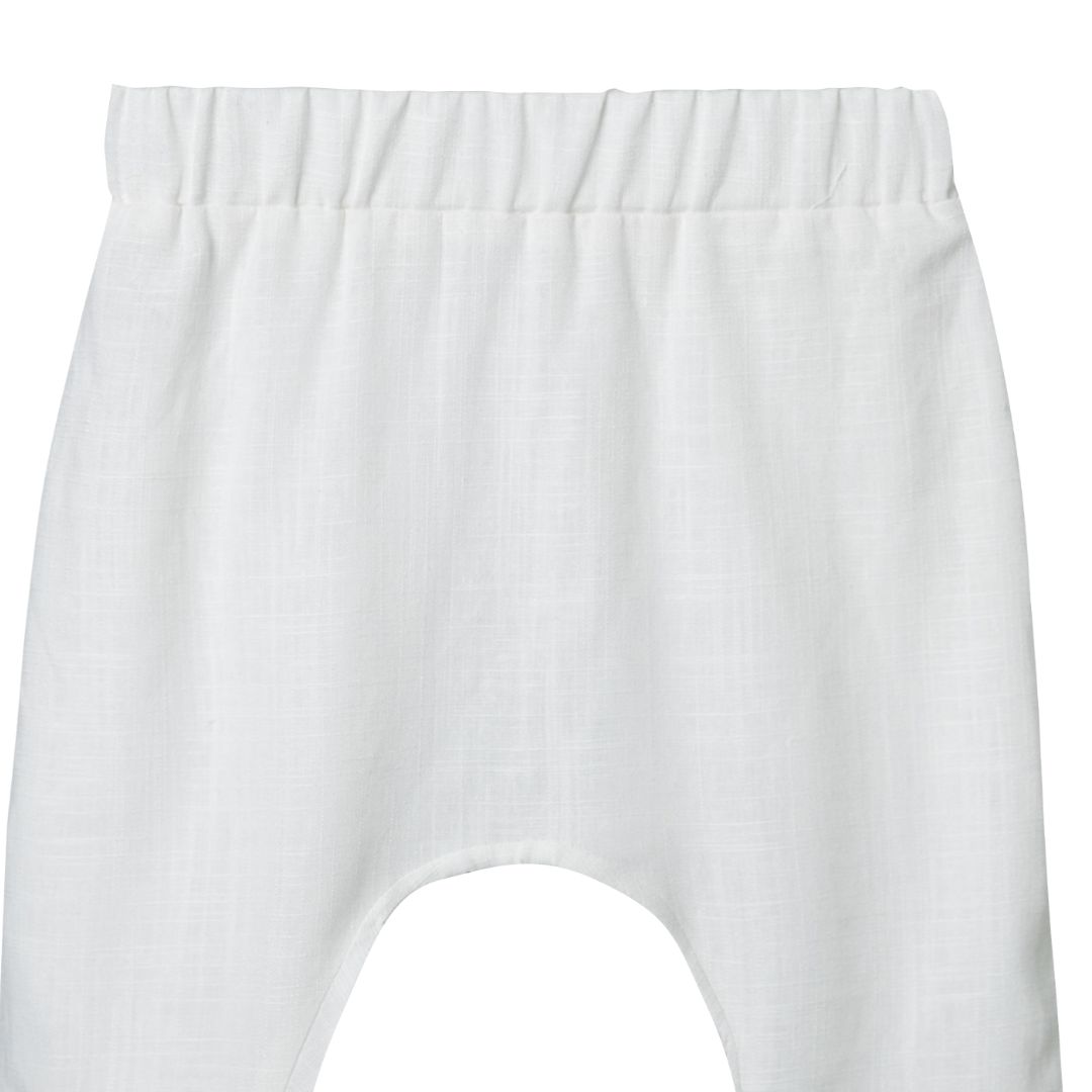 Pantaloni Premium din In Pur pentru Nou-Nascut niDom – Material European Certificat, Ultra-Respirabili si Hipoalergenici (Fabricat in Romania) [5]