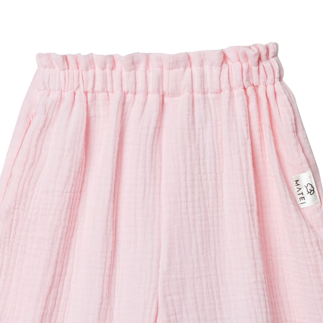 Pantaloni Culotte Premium din Poplin de Bumbac „Libertate si Stil” niDom – Lungime Trei-Sferturi, Banda Elastica Moale (Fabricat in Romania) [3]