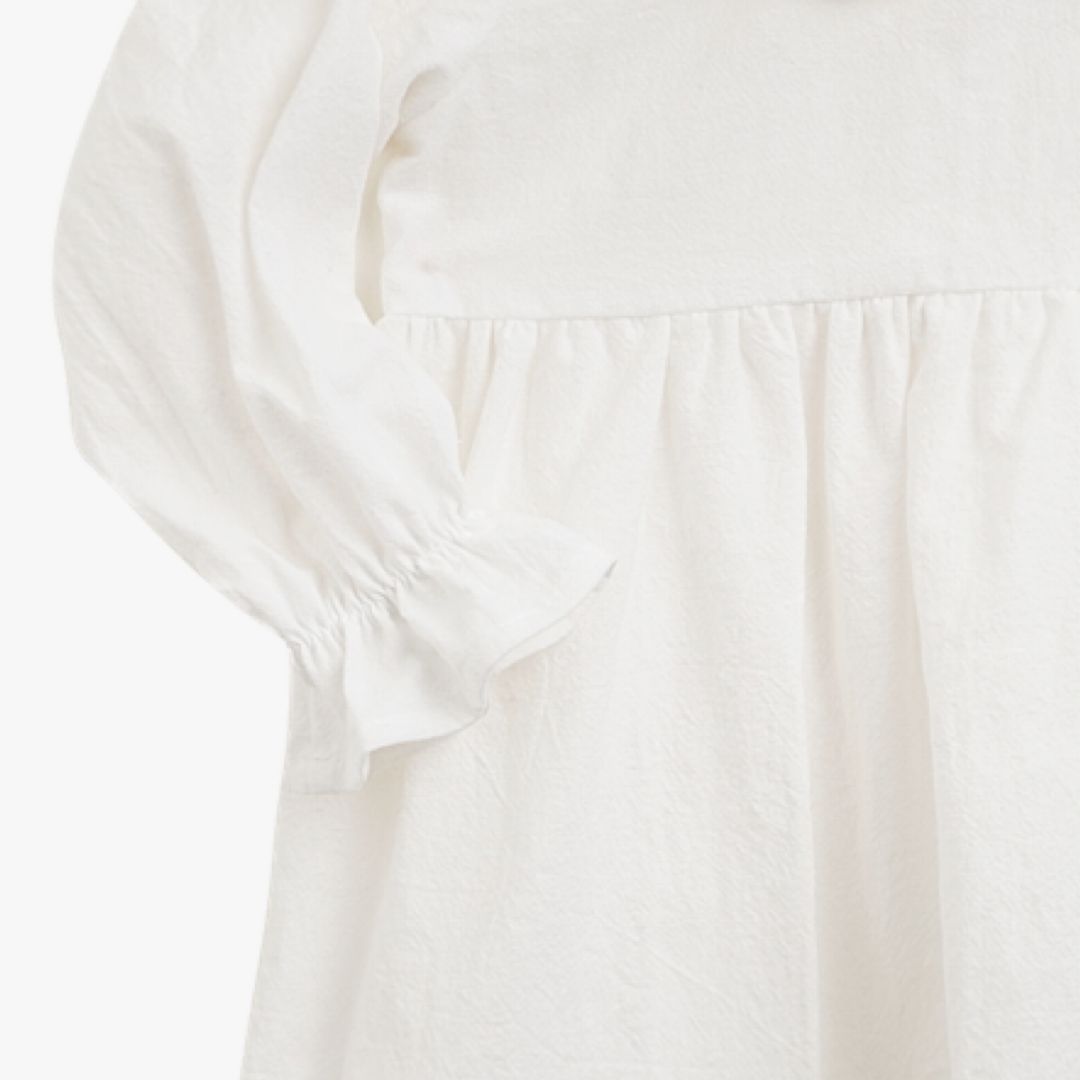 Set Premium din Bumbac 100% Certificat „Mica Printesa” Nidom – Rochita cu Nasturei, Bentita si Botosei (Fabricat in Romania) [8]