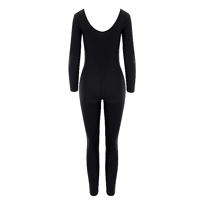 Salopeta Dama Lunga Decoltata Neagra Lycra - Anastasia [2]