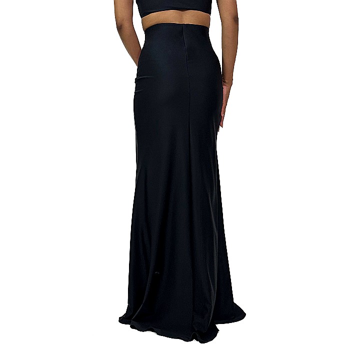 Fusta Dama Lunga Mulata Neagra Lycra - Yona [4]