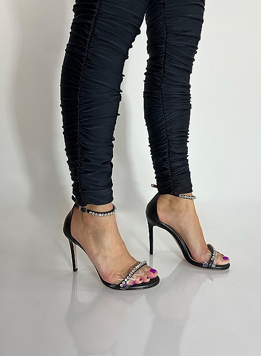 Colanti Dama Lungi Cu Talie Inalta Negri Lycra - Sashenka [9]