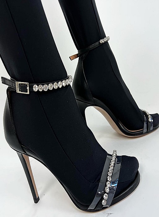 Salopeta Dama Lunga Pe Gat Neagra Lycra - Afrodita [6]