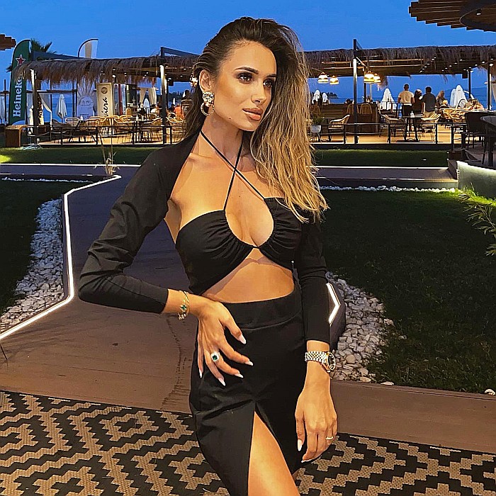 Top Dama Sexy Versatil Fara Maneci Negru Lycra - Lina [3]