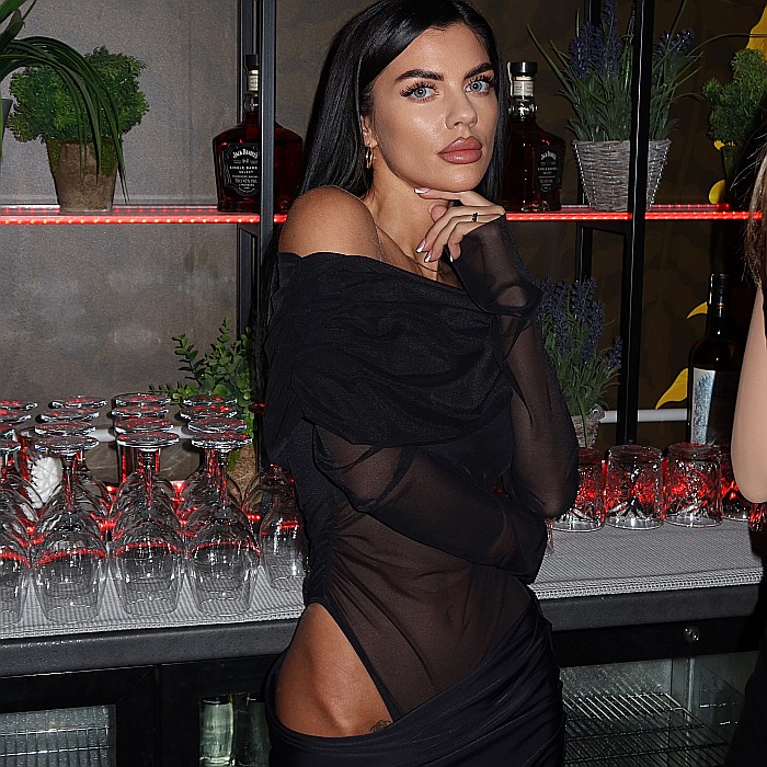 Rochie Dama Lunga Pe Umeri Cu Body Neagra Lycra - Rendezvous [5]