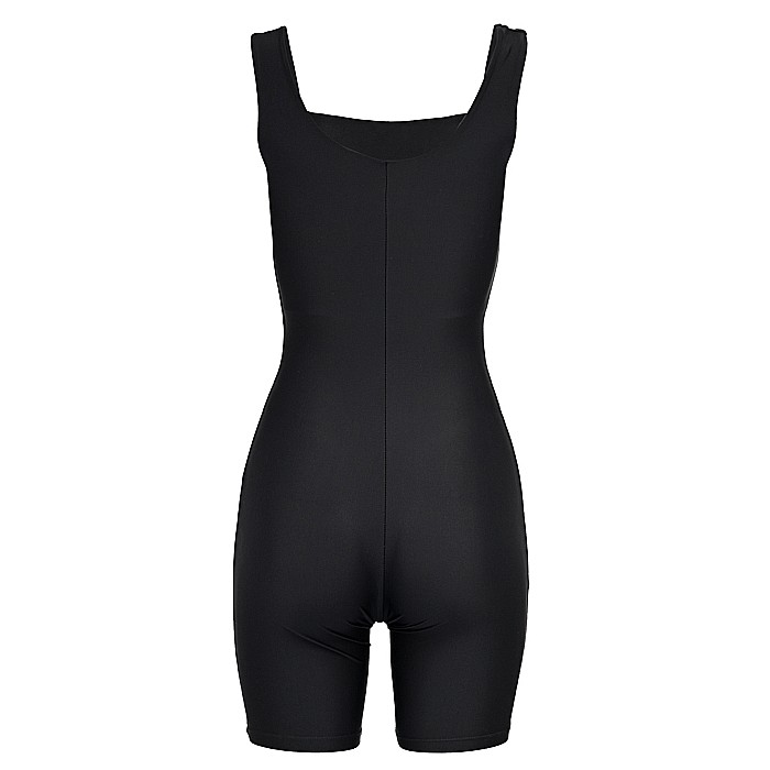 Salopeta Dama Scurta Decoltata Neagra Lycra – Alyona [2]