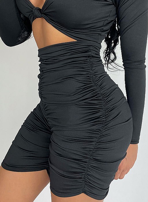 Colanti Dama Scurti Sexy Negri Lycra - Tally [3]