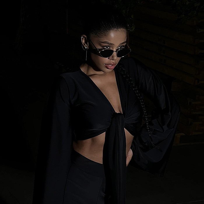 Top Dama Cu Maneca Lunga Negru Lycra - Coralia [3]