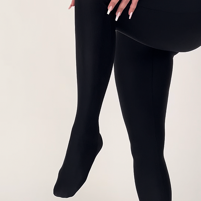 Salopeta Dama Lunga Pe Gat Neagra Lycra - Afrodita [3]