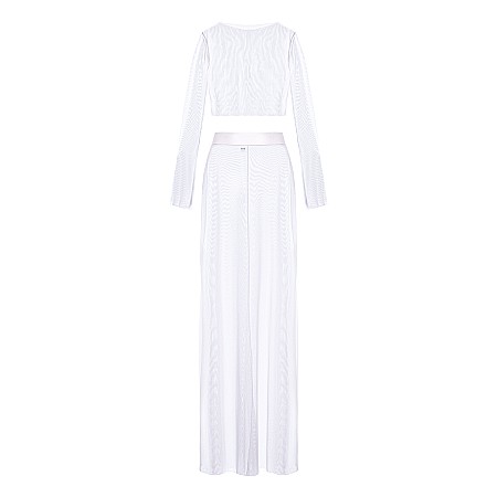 SETURI DAMA - Set De Plaja Cu Fusta Si Top Alb Lycra - Marina