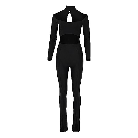 Produse Noi - Salopeta Dama Lunga Decoltata Neagra Lycra - Clarince