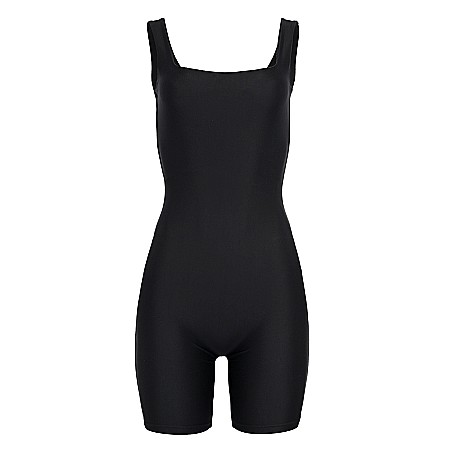 Salopeta Dama Scurta Decoltata Neagra Lycra – Alyona