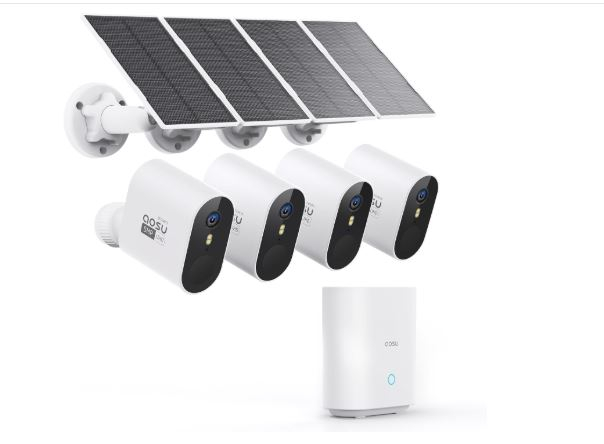AOSU 3K 5MP UHD Solar Outdoor Camera Kit – nou [1]