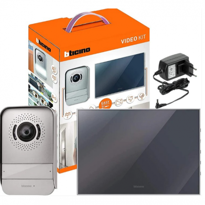 Bticino 317013 Kit Videointerfon Butonieră Externă cu Clopoțelși Cameră [1]