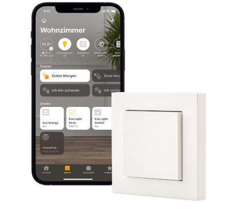 Eve Light Switch Apple Home Întrerupător inteligent compatibil HomeKit [1]