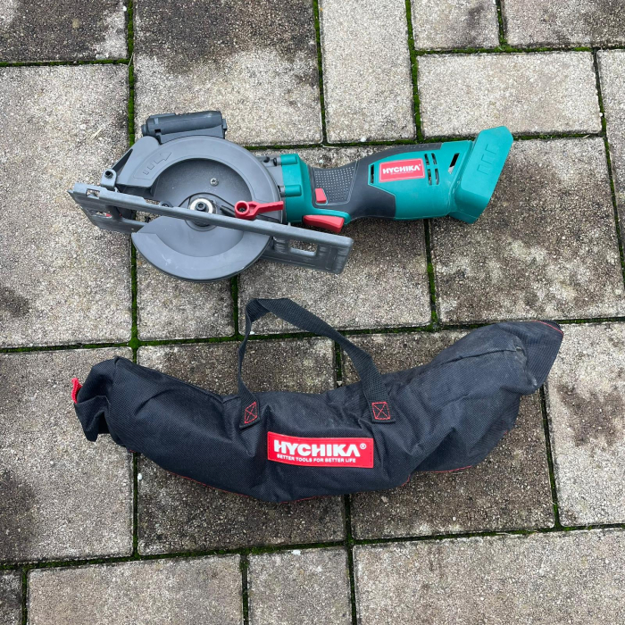 Fierăstrău circular HYCHIKA 18V fara acumulator, 3 lame, ghidaj laser [2]