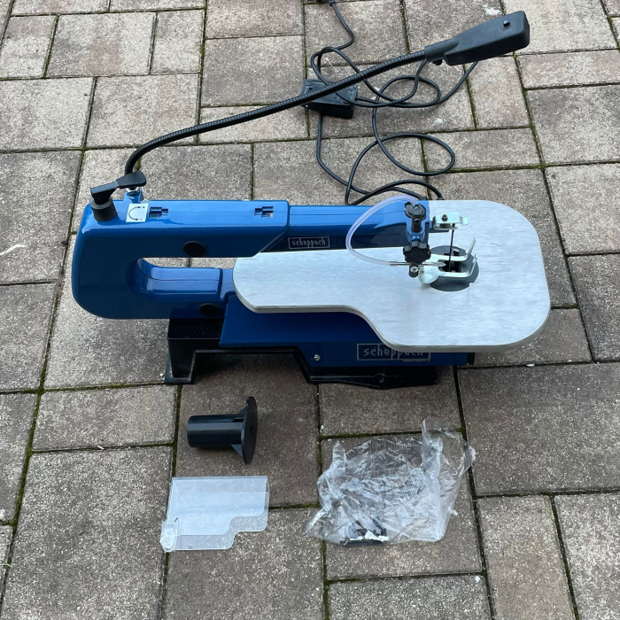 Fierăstrău electric Scheppah de traforaj vidaXL 125 W [2]