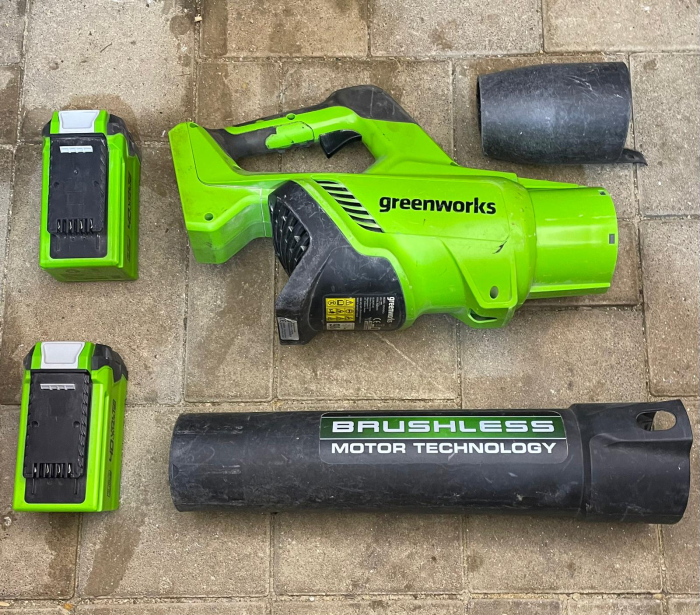 Greenworks GD40ABK2X – Suflante frunze cu motor brushless, pe baterie [2]