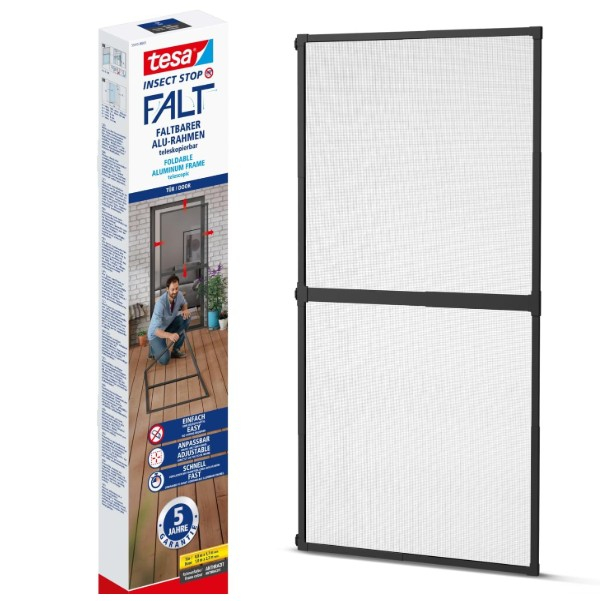 Plasă anti-insecte pentru ușă tesa Insect Stop FALT, cadru pliabil [1]