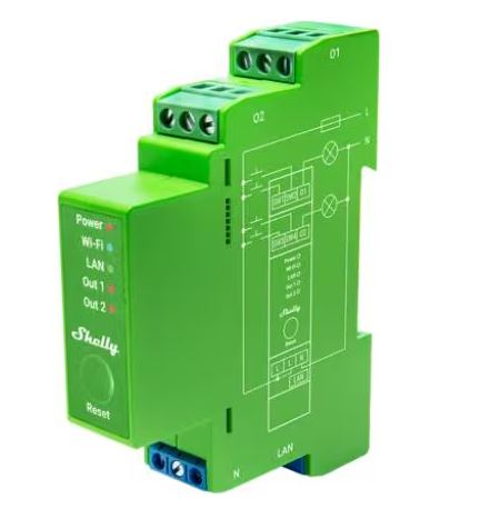 Shelly Pro Dimmer 2PM – 2 Canale, WLAN, LAN, Bluetooth [1]