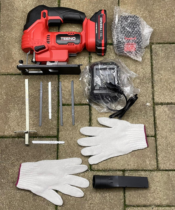 TEENO Fierăstrău Alternativ cu Acumulator – Compatibil Makita 20V [2]