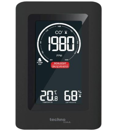 SANITARE ȘI INTERIOR - Aparat de măsurare CO₂ – Technoline