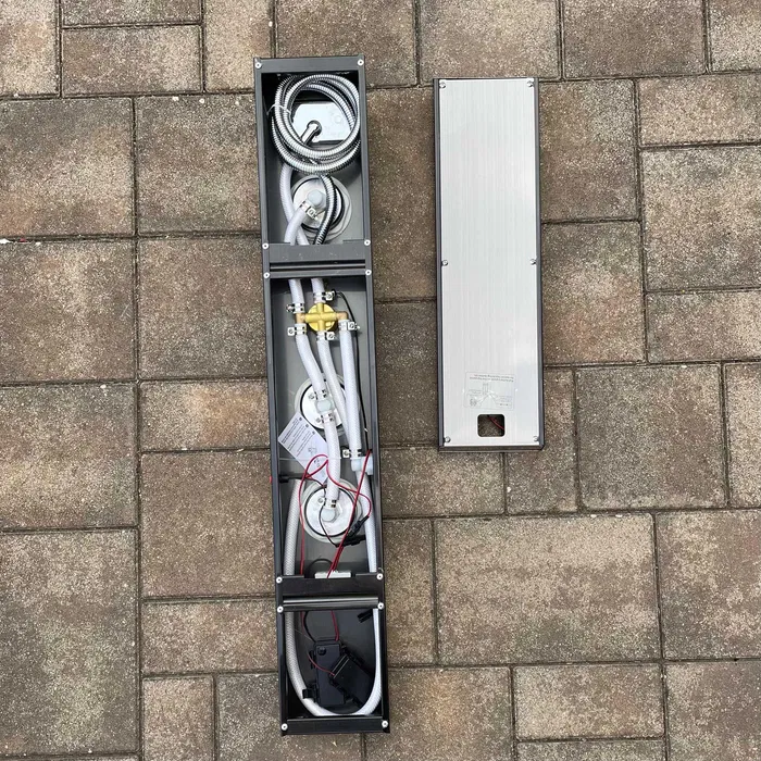 SANITARE ȘI INTERIOR - Panou de duș ROVOGO negru fără baterie, cu 2 tipuri de jeturi