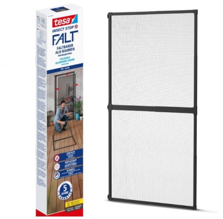 SANITARE ȘI INTERIOR - Plasă anti-insecte pentru ușă tesa Insect Stop FALT, cadru pliabil