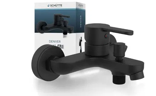 SANITARE ȘI INTERIOR - SCHÜTTE DENVER – baterie cadă negru mat