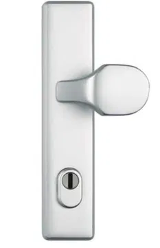 SANITARE ȘI INTERIOR - Set mânere ușă intrare Abus – Mobil/Fix cu șild – 92/118 mm