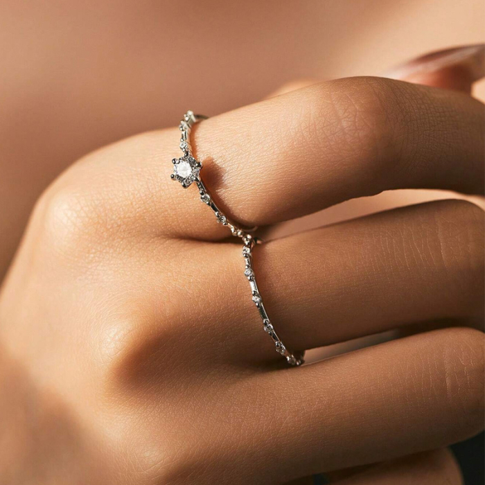 Inel de logodna cu diamant moissanit [3]