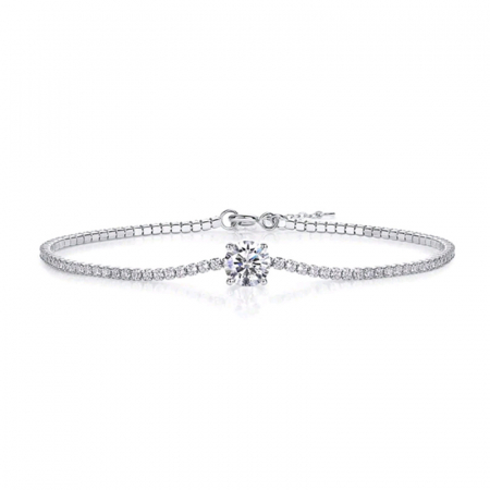 Bijuterii - Bratara tennis din argint cu diamante moissanite