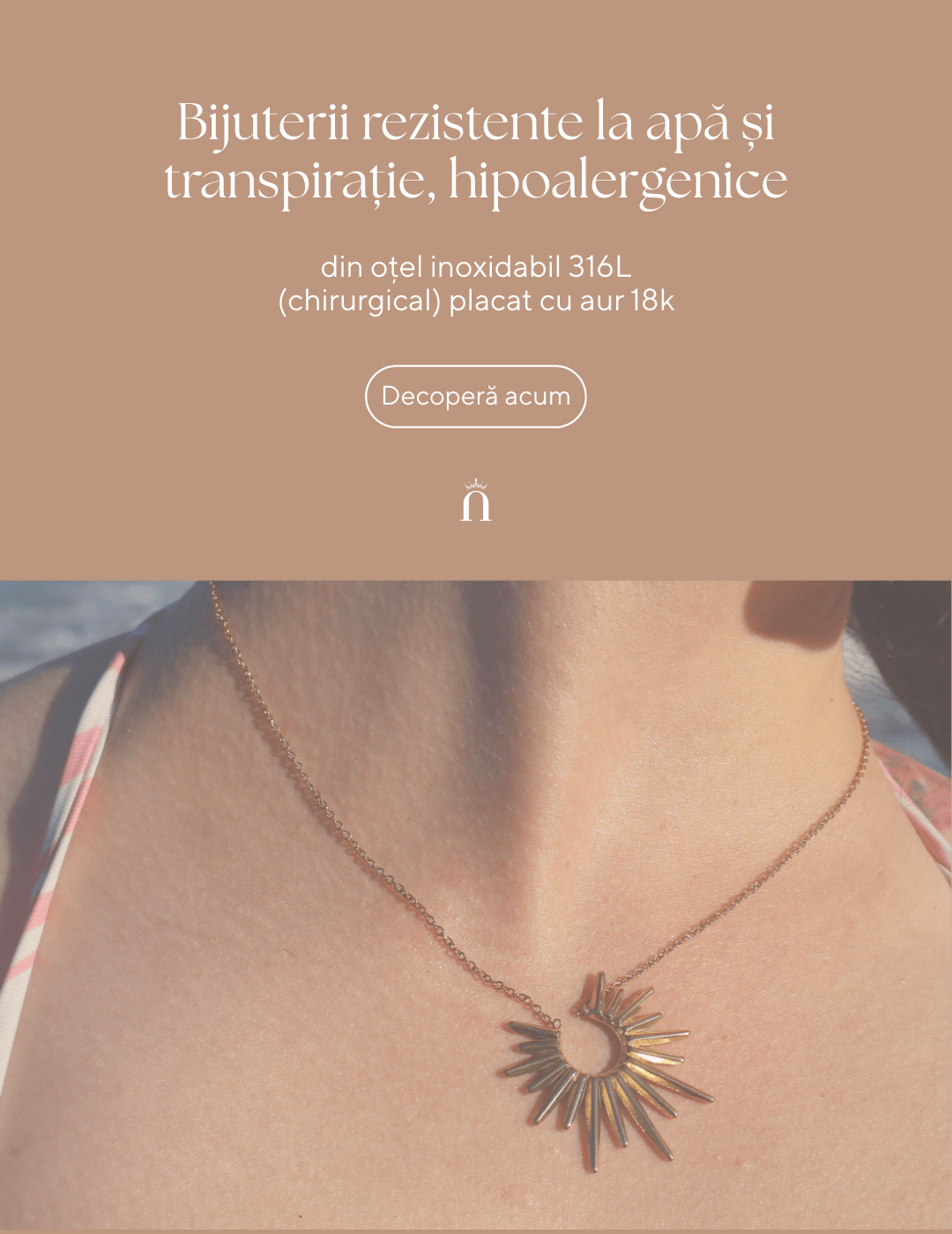 Bijuterii moderne placate cu aur 18K