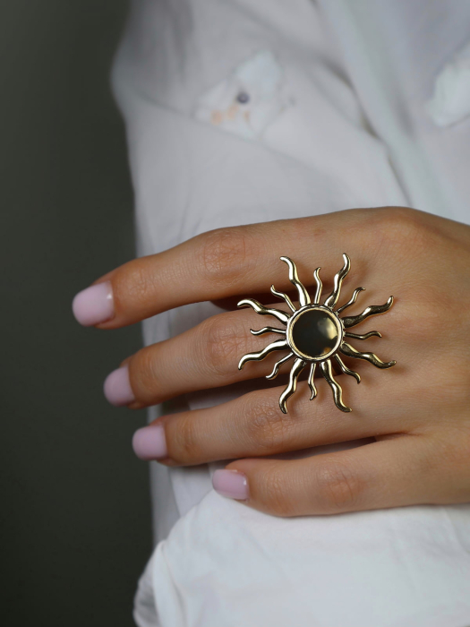 inel-sun-soare-aur-18k-reglabil-otel-inoxidabil-waterproof-nobelini [2]